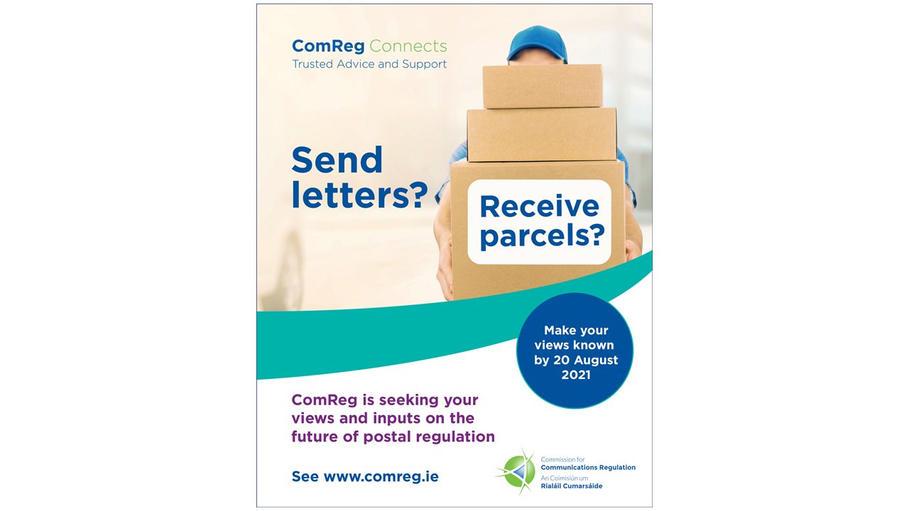 ComReg is reviewing its approach to postal regulation